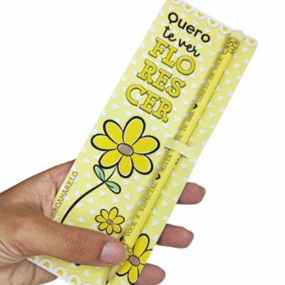 15 Porta lápis + 15 lápis Setembro Amarelo
