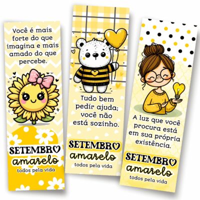 50 Marca Página Setembro Amarelo