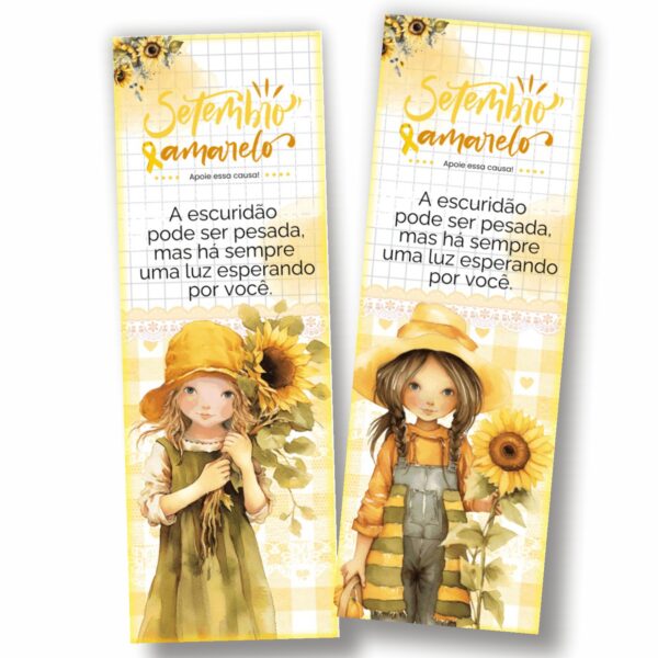 30 Marca Página Setembro Amarelo - Imagem 2