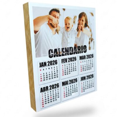 3 Calendários Polaroid de Mesa 2026 com foto