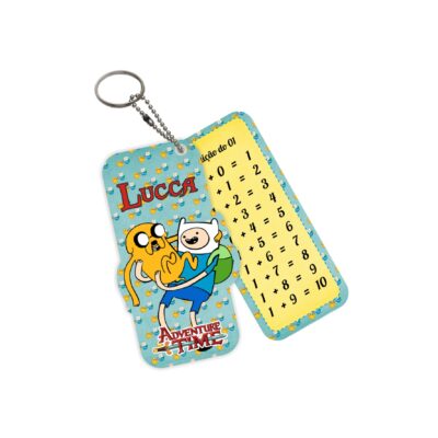 Chaveiro Tabuada Desenho Hora