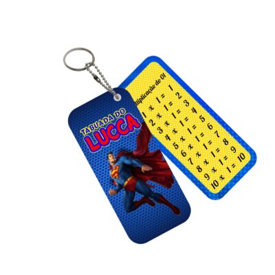 Chaveiro Tabuada Super Homem