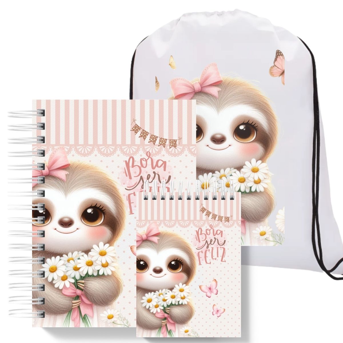 Kit Presente Preguiça Rosa - Imagem 5