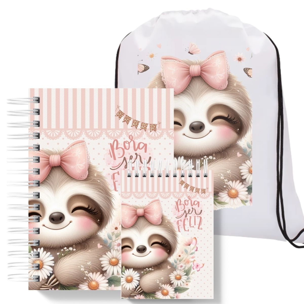 Kit Presente Preguiça Rosa - Imagem 3