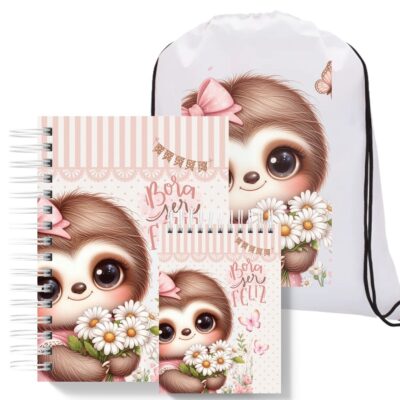 Kit Presente Preguiça Rosa