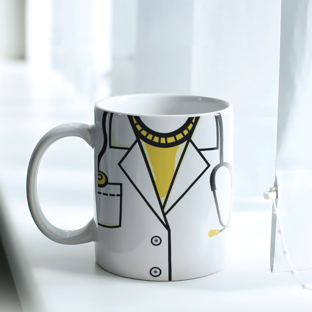 Caneca Jaleco Médico ou Enfermagem