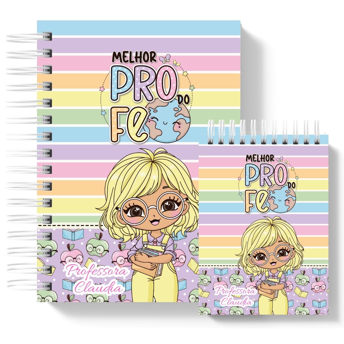 Kit Presente Caderno + Bloco mestres cute - Imagem 4