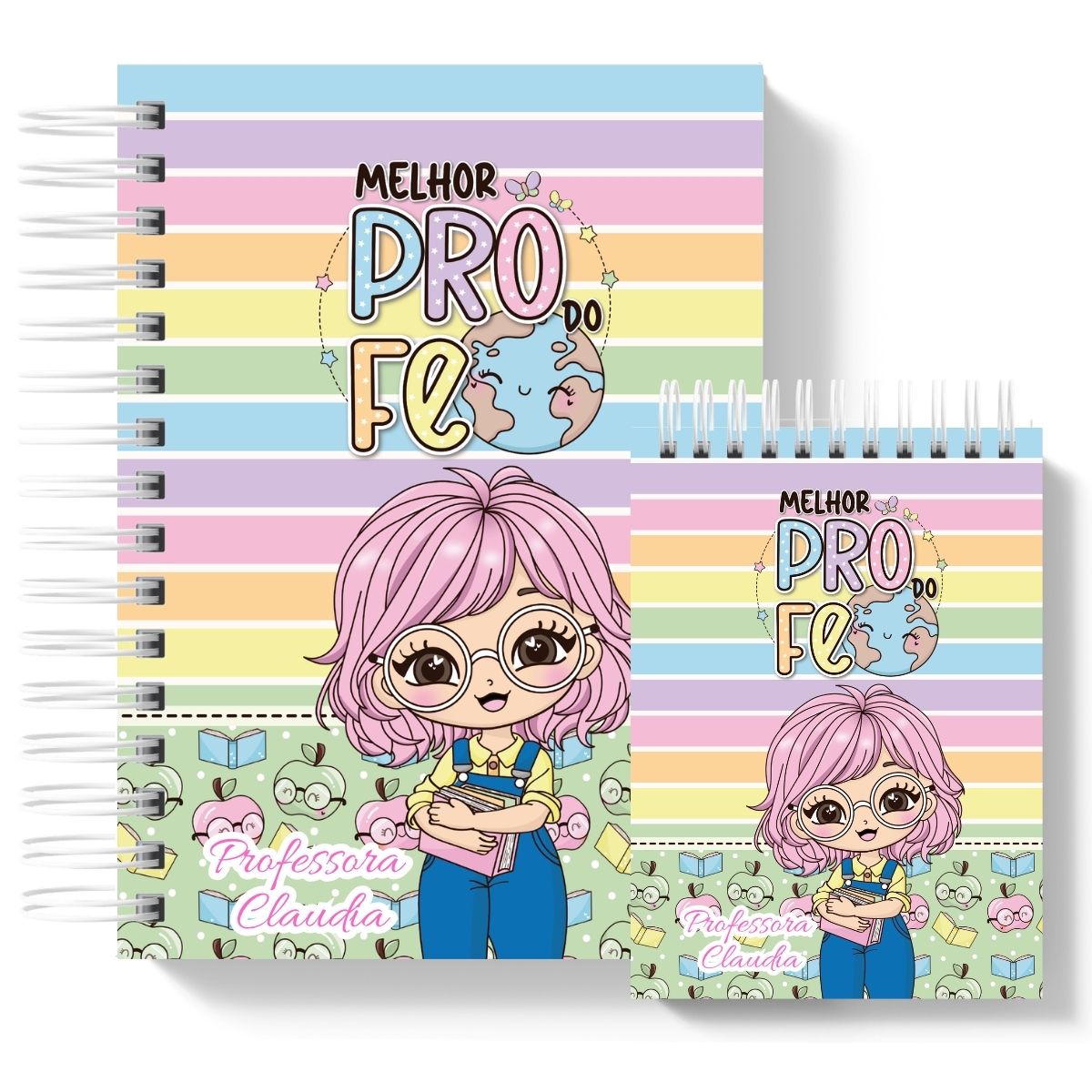 Kit Presente Caderno + Bloco mestres cute - Imagem 3