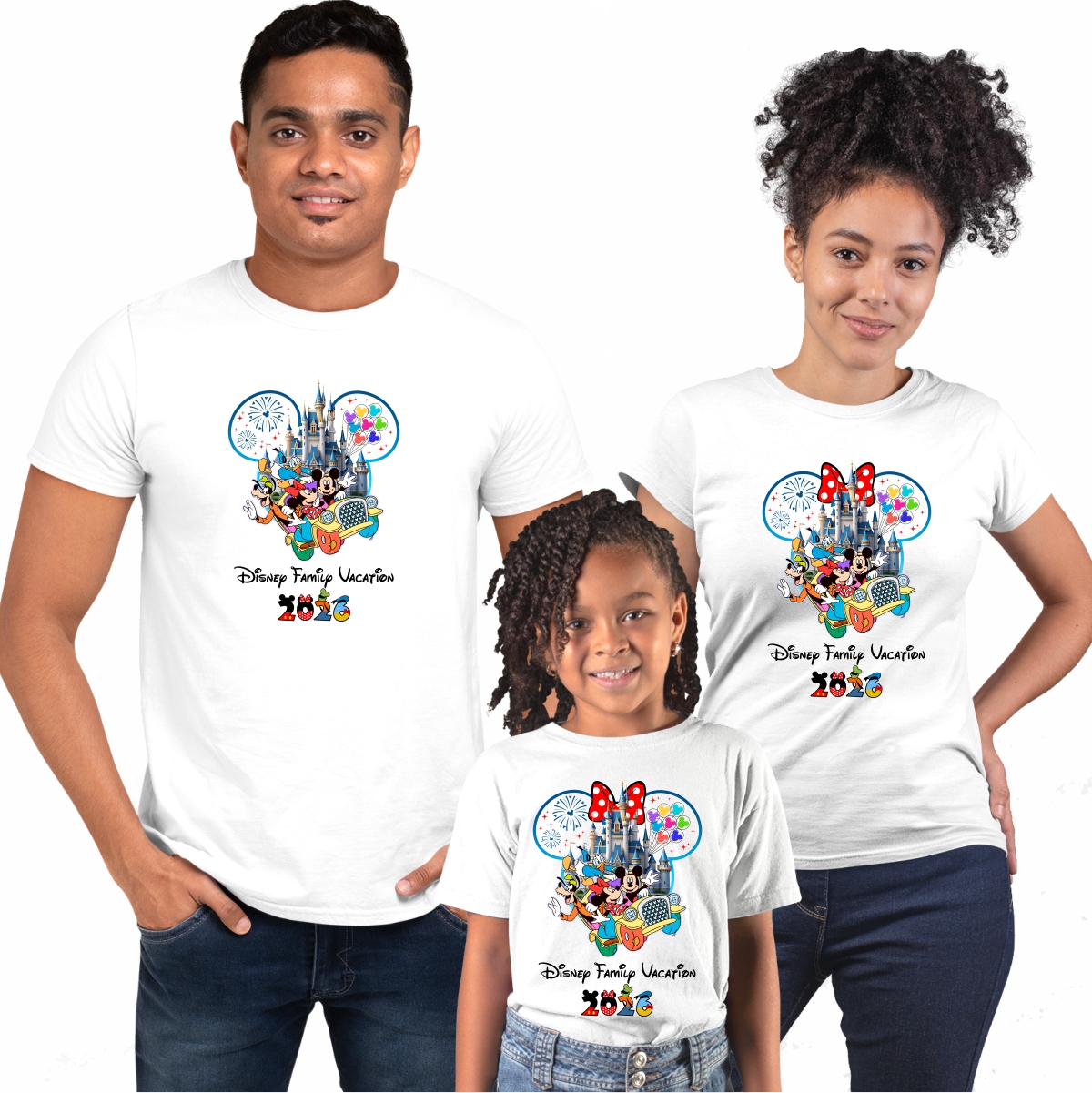 Kit com 3 Camisas Viagem Disney