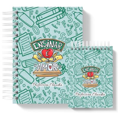 Kit Presente Caderno + Bloco mestres cute