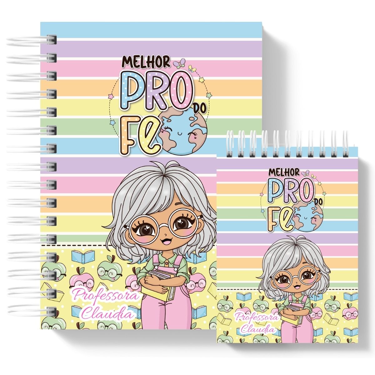 Kit Presente Caderno + Bloco mestres cute - Imagem 6