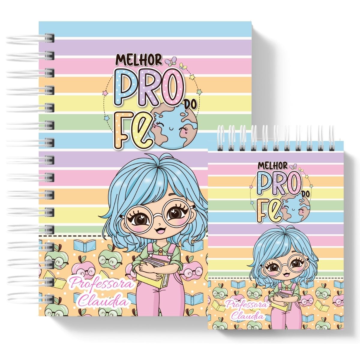 Kit Presente Caderno + Bloco mestres cute - Imagem 5