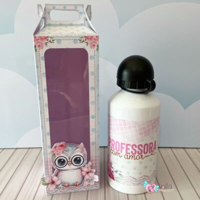 Squeeze de alumínio Branco Personalizada