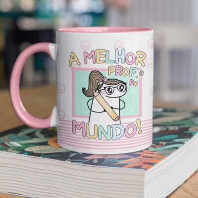 Caneca Professores Personalizada Alça Colorida