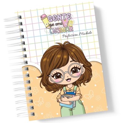 Caderno Mestres Cute com Nome