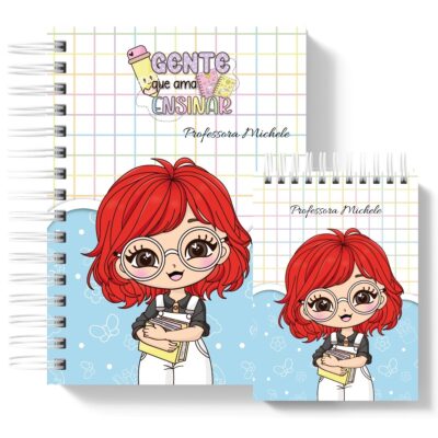 Kit Presente Caderno + Bloco mestres