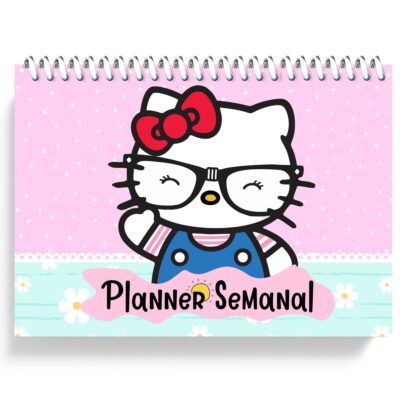 Planejamento Semanal de Mesa Gatinha Fofa