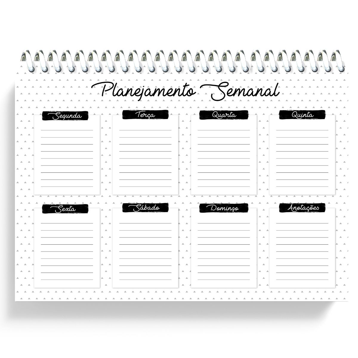 Planejamento Semanal de Mesa Neutro