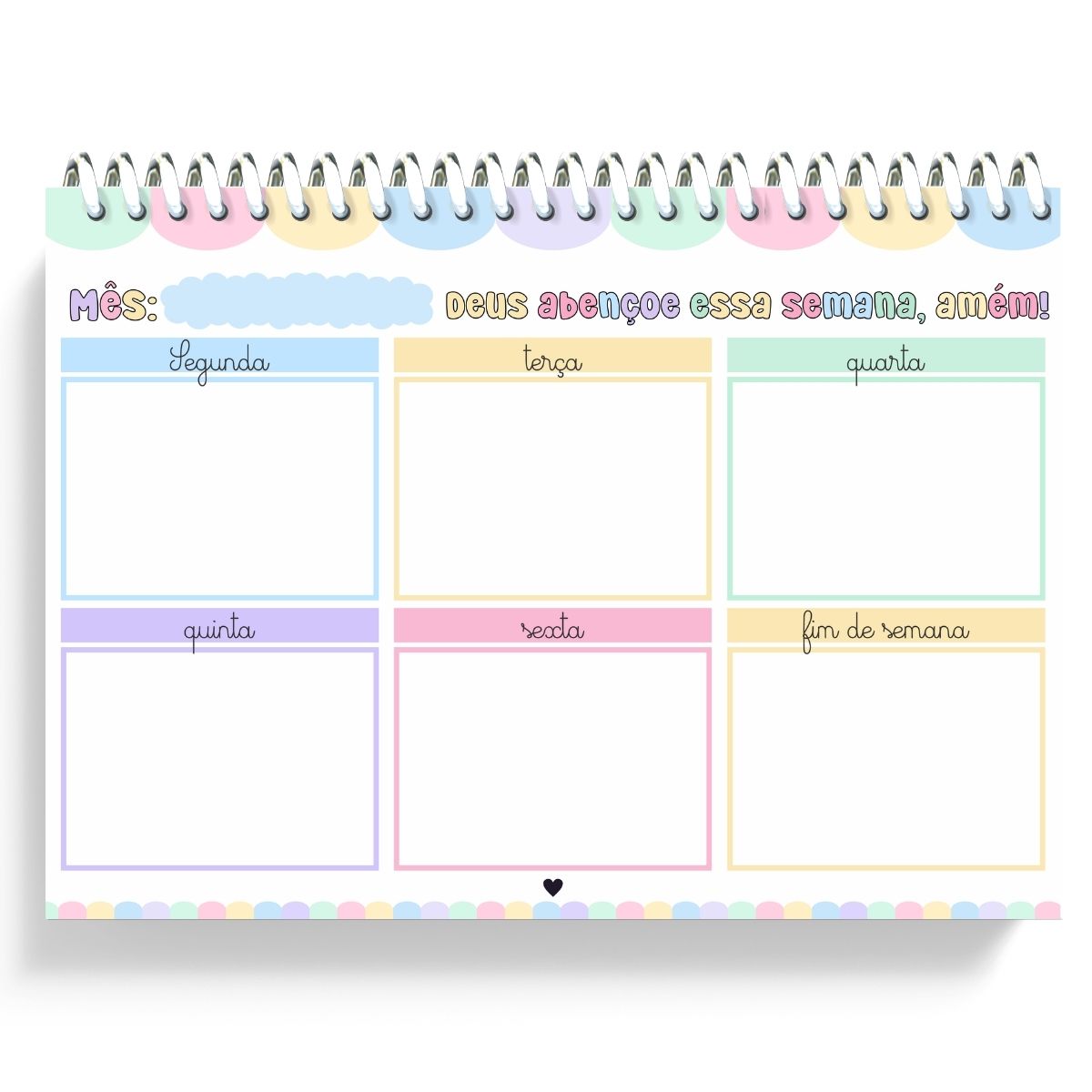 Planejamento Semanal de Mesa Collor