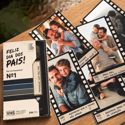 Caixa VHS Retrô com foto 6 Imã