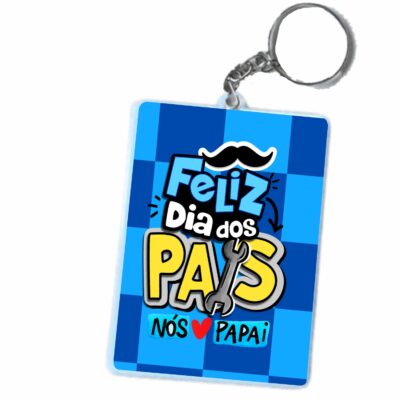 50 Chaveiros Personalizado Dia dos Pais em polímero