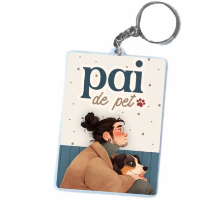 Chaveiros Personalizado Dia dos Pais em polímero