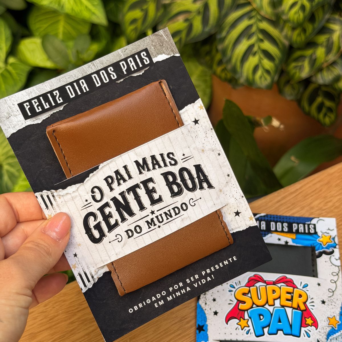 50 Carteira Porta Cartão com Card Dia dos Pais - Imagem 3