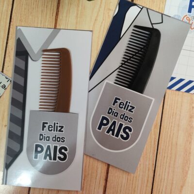 100 Pente de Bolso com Card Dia dos Pais