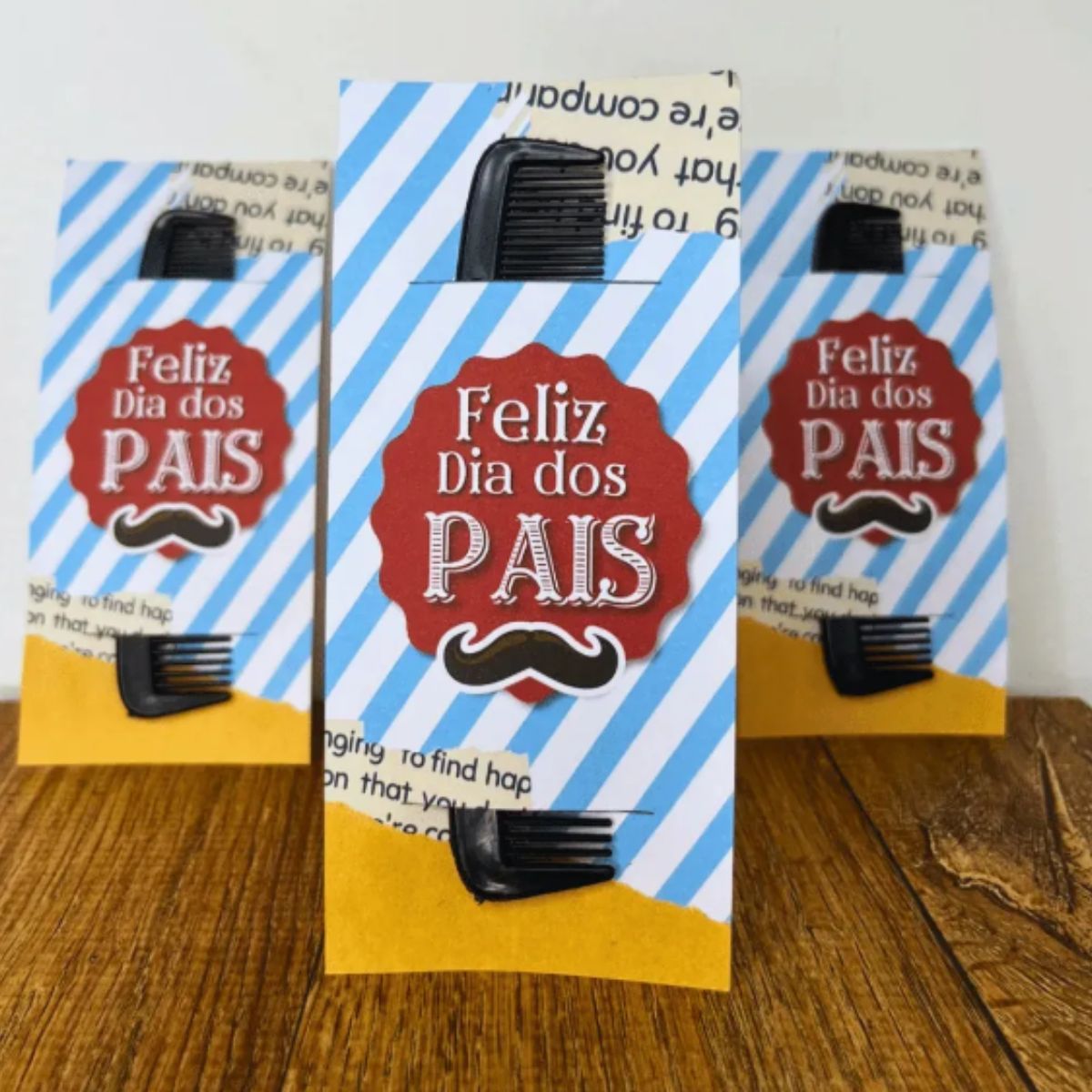 24 Pente de Bolso com Card Dia dos Pais