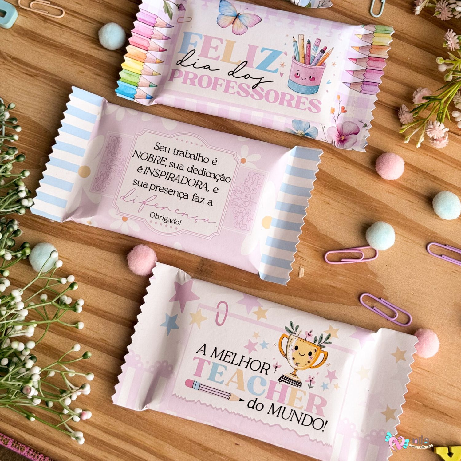 20 Adesivos Kit Kat para Chocolate - Imagem 2