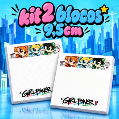Kit com 2 Blocos de Notas Girl Power